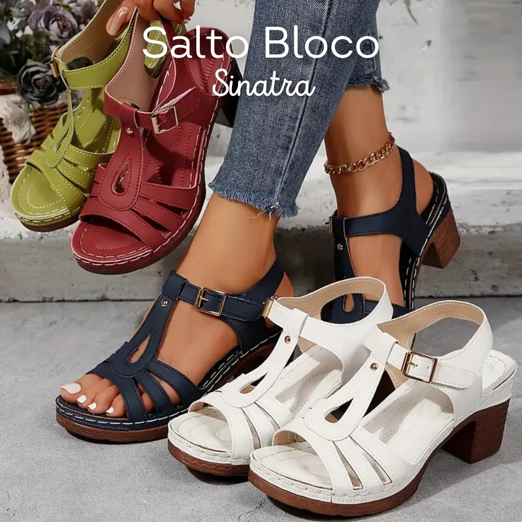 sandália salto alto  sinatra malu comfort